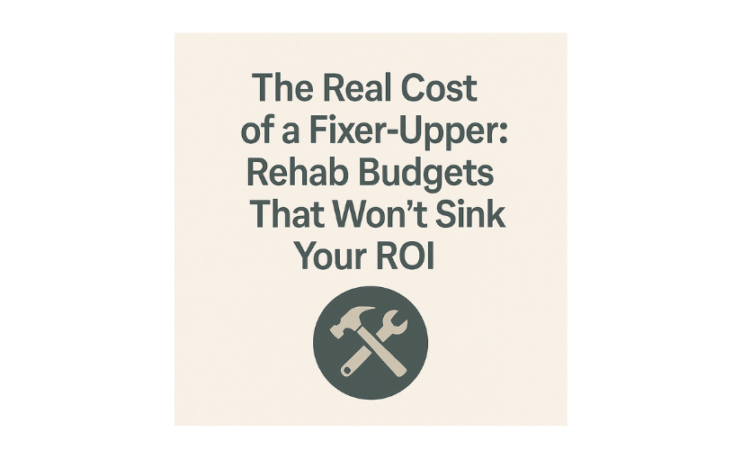 The Real Cost of a Fixer-Upper: Rehab Budgets That Won’t Sink Your&nbsp;ROI